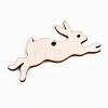 Undyed Natural Wooden Pendants X-WOOD-S058-029-3