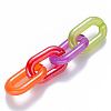 Imitation Jelly Acrylic Linking Rings X-OACR-S036-006A-F-3
