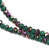 Electroplate Glass Beads Stradns EGLA-H114-02B-M-3