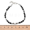 Adjustable 304 Stainless Steel Gemstone Beaded Bracelets FS-WG23DE2-11-2