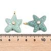 Natural Amazonite Pendants X-G-H353-01G-06-3
