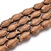 Electroplate Glass Beads Strands EGLA-T025-03F-1