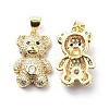 Brass Cubic Zirconia Pendants KK-G446-26G-01-1