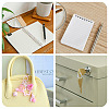 150Pcs 6 Colors Plastic Loose Leaf Book Binder Hinged Rings FIND-TA0010-54C-8