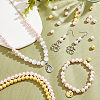   2 Strands Electroplated Shell Pearl Beads Strands BSHE-PH0001-32B-4