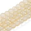 Spray Painted Glass Round Bead Strands DGLA-Q015-10mm-21-1