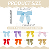 80Pcs 8 Styles Polyester Bowknot for Gift Box Packing Decorations DIY-ME0001-78-2