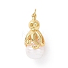 Shell Pearl Pendants KK-C004-10G-1