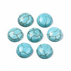 Craft Findings Dyed Synthetic Turquoise Gemstone Flat Back Dome Cabochons TURQ-S266-14mm-01-1