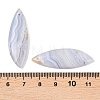 Natural Blue Lace Agate Pendants G-K381-24A-3