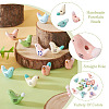 14Pcs 7 Colors Handmade Porcelain Beads PORC-TA0001-18-5