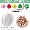 Spray Printed Opaque Acrylic European Beads SACR-SC0001-62-2