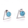 304 Stainless Steel Stud Earrings STAS-D232-12P-1