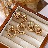 3 Pairs Retro Alloy Stud Earrings FS-WG5E7DF-01-1