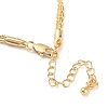 Brass Multi-strand Necklaces for Women NJEW-Q344-03G-3