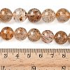 Natural Herkimer Diamond Beads Strands G-Z115-C03-12mm-5