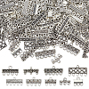 135Pcs 9 Styles Tibetan Style Alloy Chandelier Component Links FIND-PH0038-51-1