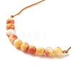 Round Natural White Jade Braided Bead Bracelet BJEW-JB07969-03-4