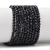 Natural Black Sapphire Beads Strands G-P625-3mm-01-2