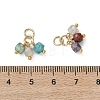 Natural Mixed Gemstone Pendants PALLOY-JF05313-4