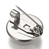 Tarnish Resistant 304 Stainless Steel Brooch Findings X-STAS-F191-04P-12mm-2