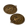 Tibetan Style Alloy Big Pendants X-TIBEP-A17171-AB-FF-2