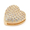 Brass Micro Pave Cubic Zirconia Slide Charms ZIRC-I068-10G-A-2