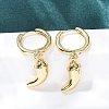 Chili Brass Hoop Earrings EJEW-Q015-17G-3