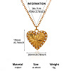 Brass Micro Pave Clear Cubic Zirconia Pendant Necklaces WGAA499-04-1