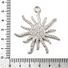 Tibetan Style Alloy Sun Pendant Cabochon Settings TIBEP-Q043-079-RS-3