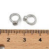 Brass Bead Cap Pendant Bails KK-D106-08P-3
