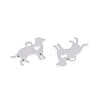 Non-Tarnish 304 Stainless Steel Puppy Silhouette Charms LS-STAS-Q201-T086-2
