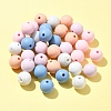 35Pcs Food Grade Eco-Friendly Silicone Focal Beads SIL-FS0001-22C-7