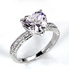 Brass Micro Pave Cubic Zirconia Finger Rings for Women FS-WGC99AF-06-1