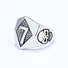 Punk Style 316L Stainless Steel Finger Rings for Men FS-WG96F45-02-2