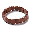 Synthetic Goldstone Beaded Stretch Bracelet G-E010-01-09-1