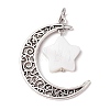 3Pcs Tibetan Style Alloy Moon Pendants PALLOY-JF02290-01A-1