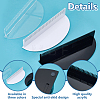 3Pcs 3 Colors Acrylic Hairpiece Display Stands ODIS-GO0001-14-3