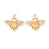 Brass Micro Pave Cubic Zirconia Pendants KK-A284-14G-02-1