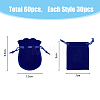 60Pcs 2 Style Velvet Bags TP-HY0001-12-2