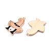 Halloween Theme Rack Plating Luminous Alloy Enamel Pendants ENAM-N056-235G-4