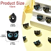 10Pcs 2 Colors Opaque Resin Beads RESI-YW0001-93-2