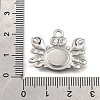 304 Stainless Steel Pave Natural Paua Shell Pendants STAS-C122-21A-01P-3