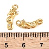 Brass Micro Pave Clear Cubic Zirconia Charms KK-Q085-04F-G-3