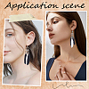 DIY Woven Net/Web with Feather & Synthetic Turquoise & Magnesite & Alloy Dangle Earring Making Kits DIY-SC0028-19-5