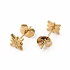 304 Stainless Steel Star Stud Earrings for Women EJEW-C004-06G-2
