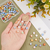 120Pcs Electroplate Opaque Glass Charms FIND-HY0001-36-3