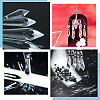 20Pcs 4 Styles Transparent Glass Pendants GLAA-SP0001-79-7