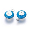 304 Stainless Steel Enamel Charms STAS-O123-C-09P-2