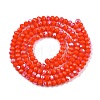 Electroplate Opaque Solid Color Glass Beads Strands LS-EGLA-A044-P2mm-L03-2